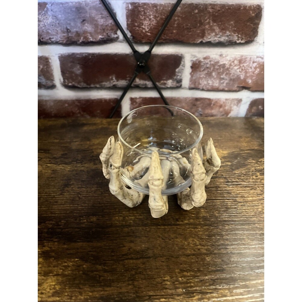 Skeleton Hand Votive -  Candle Holder - Fun World - Halloween Décor